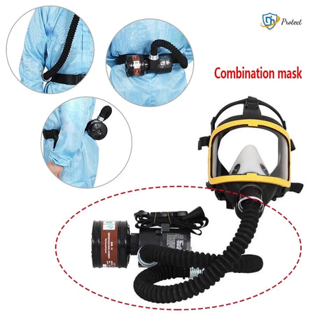 Electric Full Face Mask Electric Pump &ndash; Low Weight Design