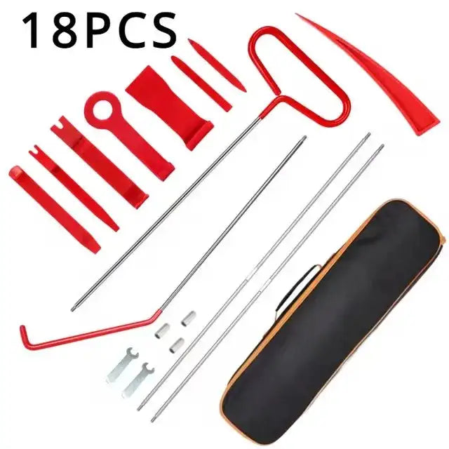 18Pcs Car Door Tool Kit With Inflatable Air Pump Long Reach 18PCS