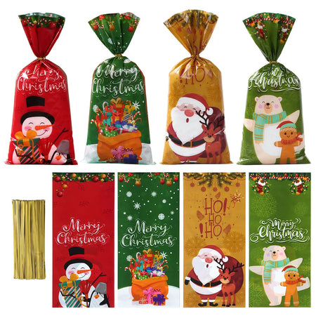 Christmas Candy Gift Bags - Santa Decoration - Huiran