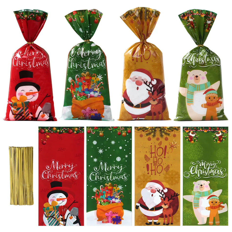 Christmas Candy Gift Bags - Santa Decoration - Huiran