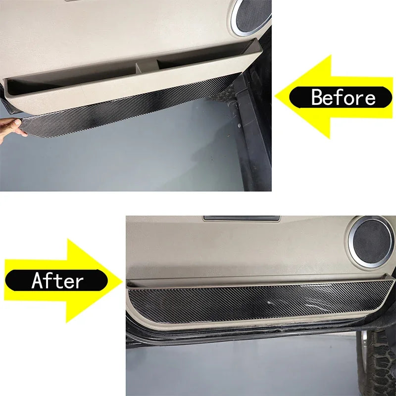 Protettori per pannelli in fibra di carbonio morbida per Hummer H2 2003 2007