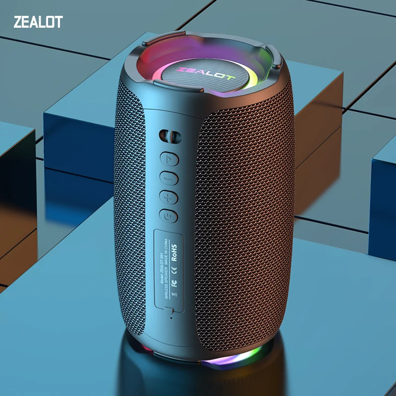 Zealot-S61 Portable Bluetooth Speaker &ndash; Dual Diaphragm Bass