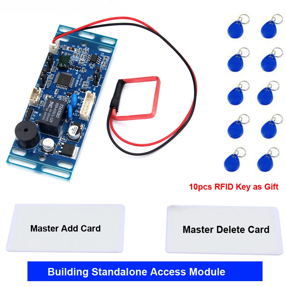 125Khz 13.56Mhz RFID Proximity Access Board &ndash; 2500 Users H2002D-10key