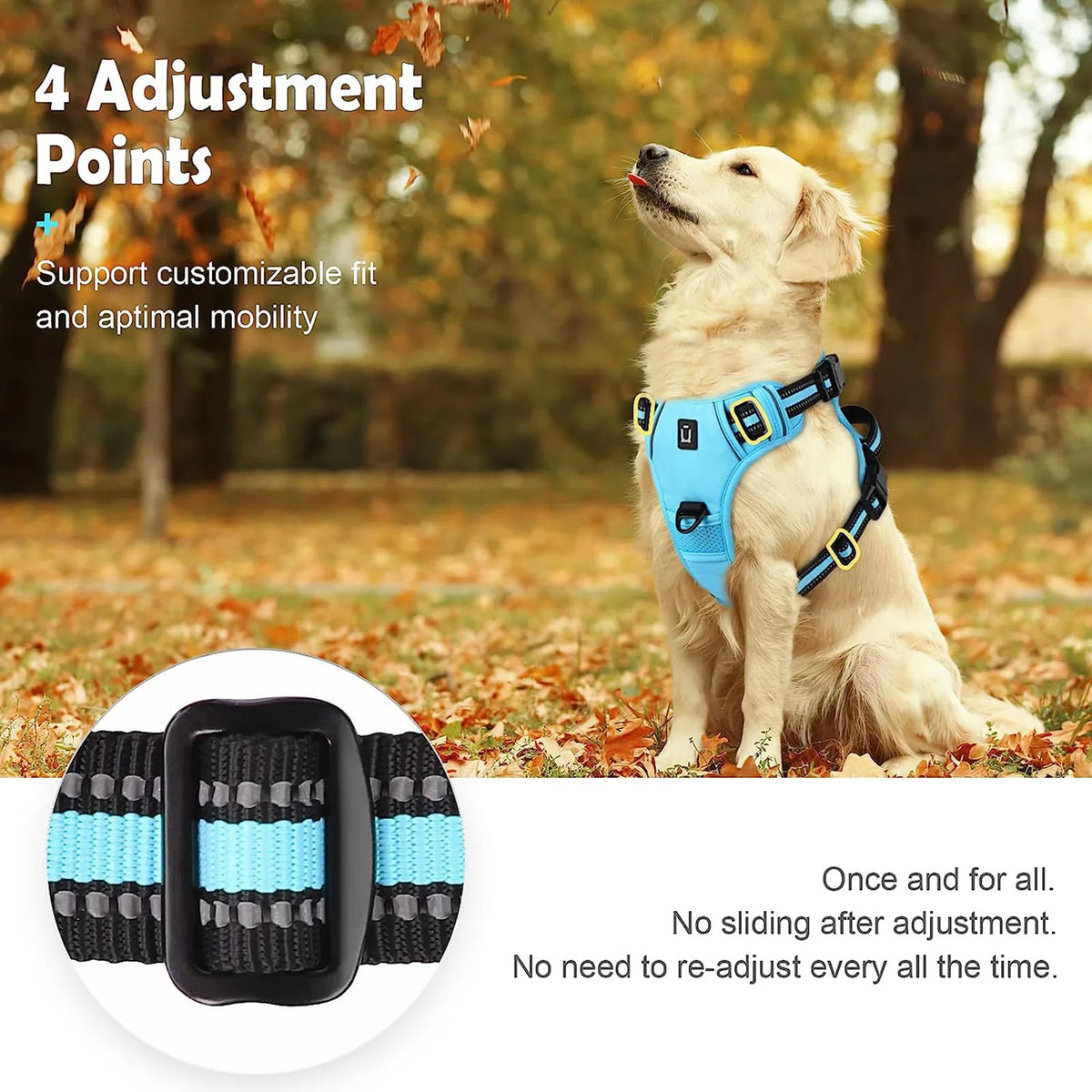 No Pull Dog Harness &ndash; Soft Padded Vest With Easy Control
