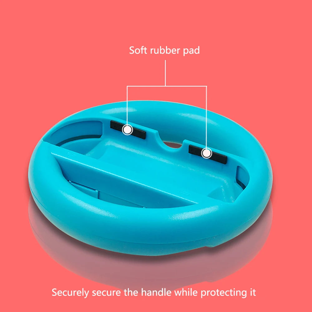 2pcs Racing Steering Wheel for Nintendo Switch Joy-Con Controllers - Enhance Your Gaming Experience