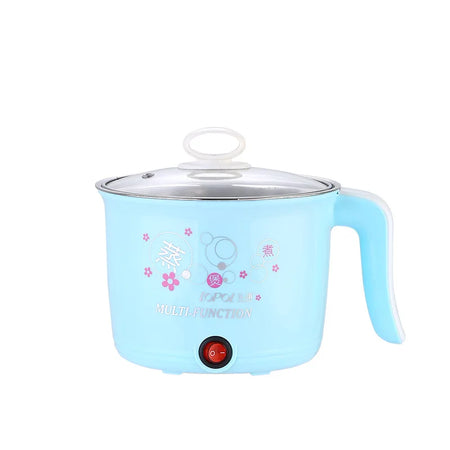 Compact Multifunction Electric Cooker Hot Pot for 1-2 People - 220V Portable Kitchen Appliance Blue Single / EU