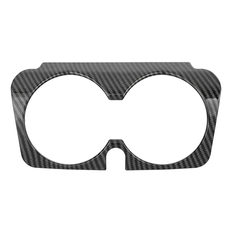 Mercedes Benz C E GLC Class Carbon Fiber Texture Gear Shift Panel &amp; Cup Holder Cover - W205 W213 X253 2016-2021 B / ABS