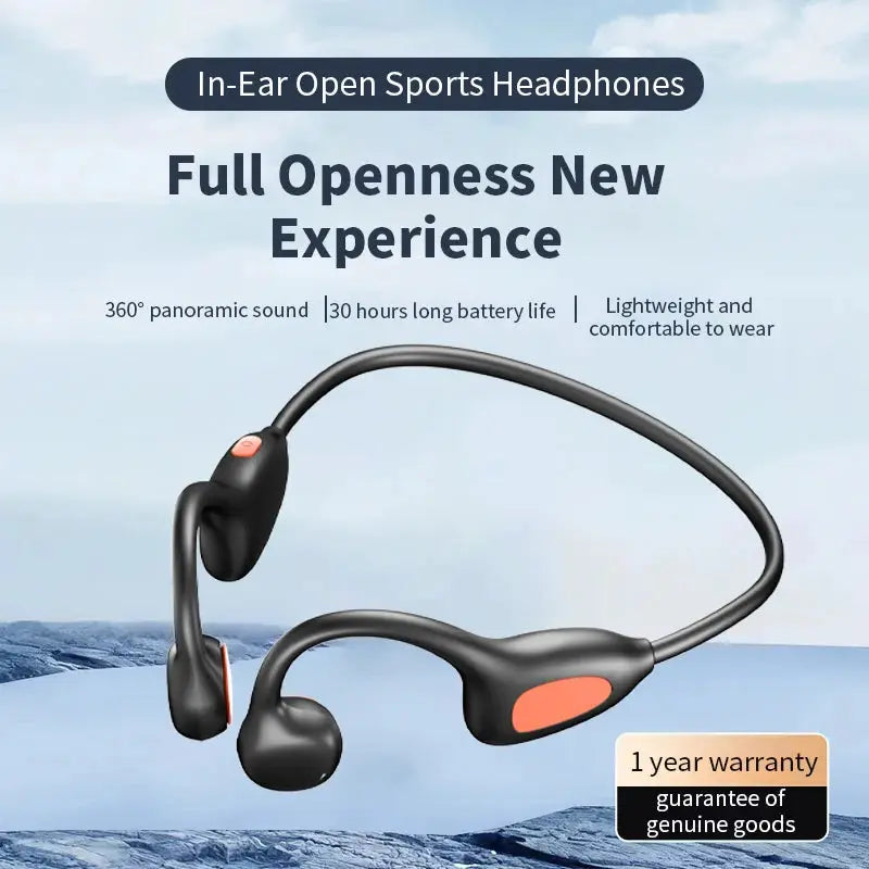 Wireless Bone Conduction Headphones For Running With Built Mic by InterCyprus Trading Ltd