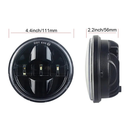 4.5 Inch LED Fog Lights Projector 4-1/2" Headlight Motorcycle Auxiliary Lamp for Electra Glide Road by InterCyprus Trading Ltd