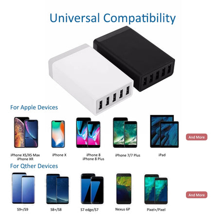 5 Ports USB Charger Desktop Station 40W &ndash; Fast Charge