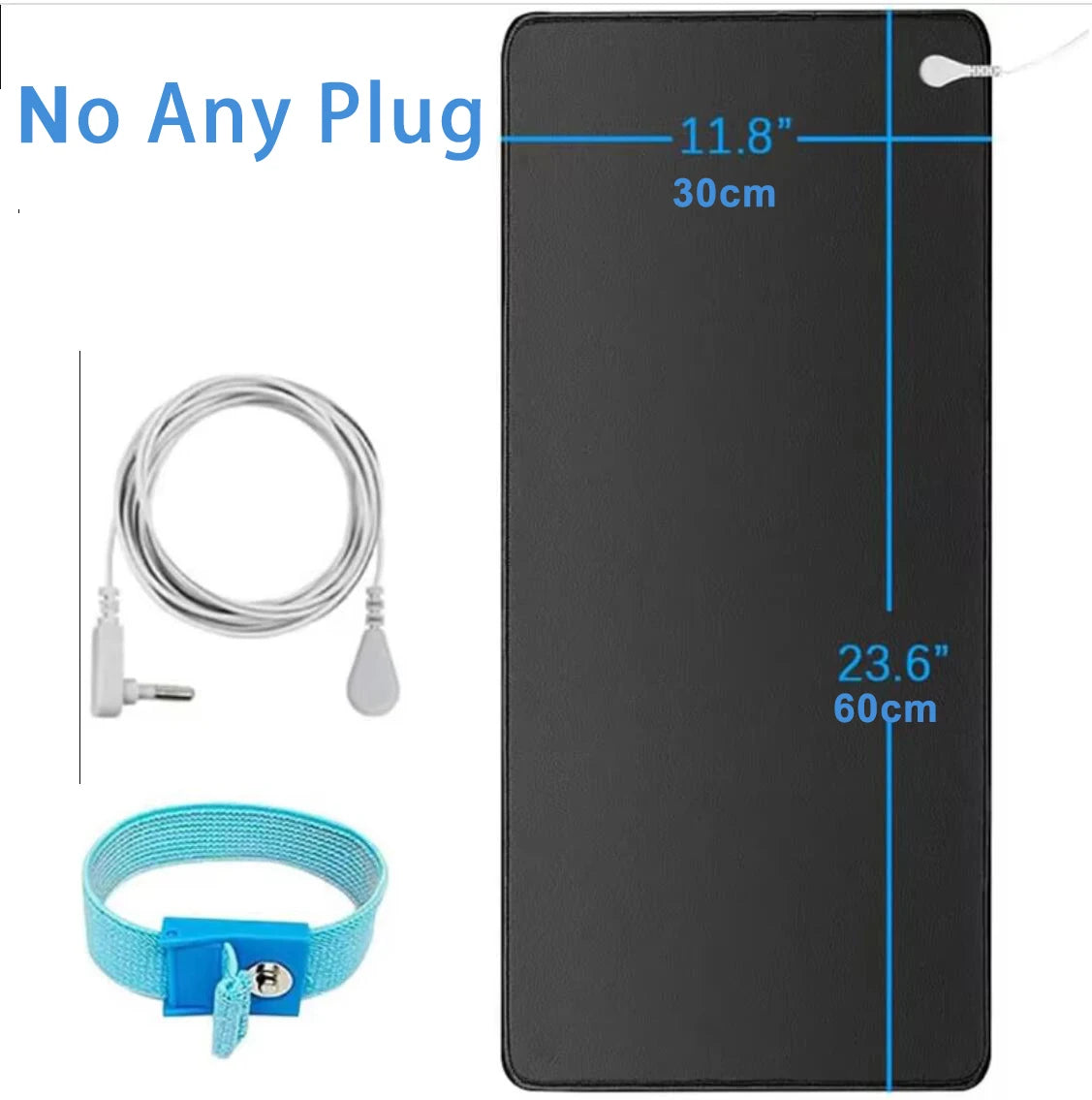 ZT-5656 Earthing Mat With Wristband &ndash; Anxiety Relief Sleep 30x60 No any plug