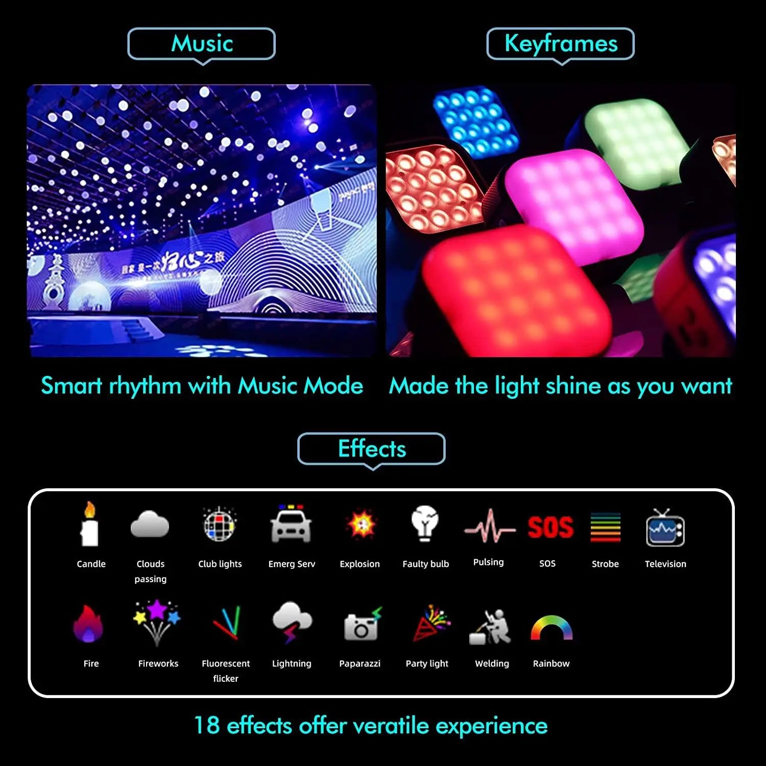 IFOOTAGE Mini RGB Fill Light - APP Control Lighting