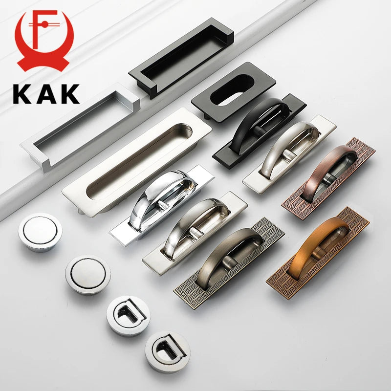Kak Tatami Hidden Door Handle Zinc Alloy Flush Pull