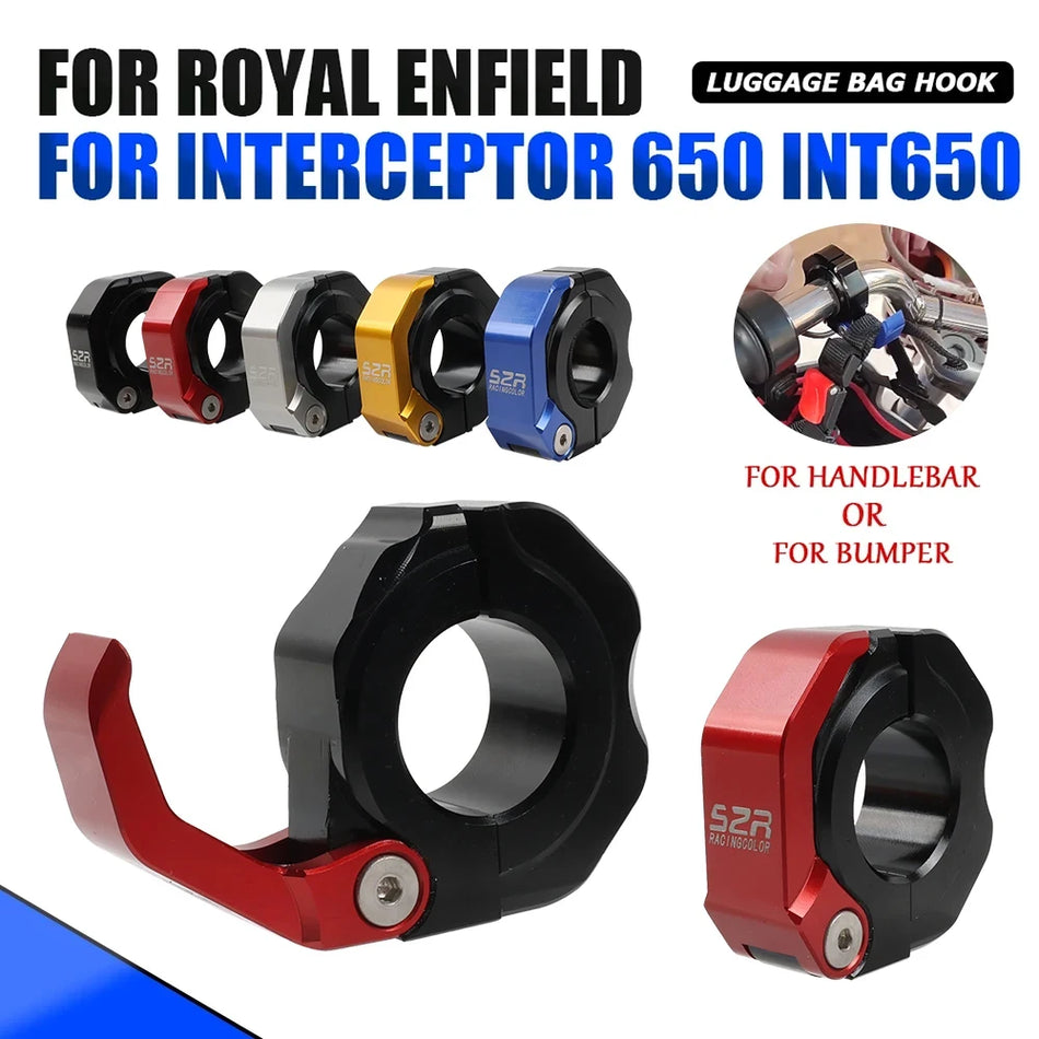 Royal Enfield Interceptor 650 Stuur Helmhaak Houder CNC Aluminium