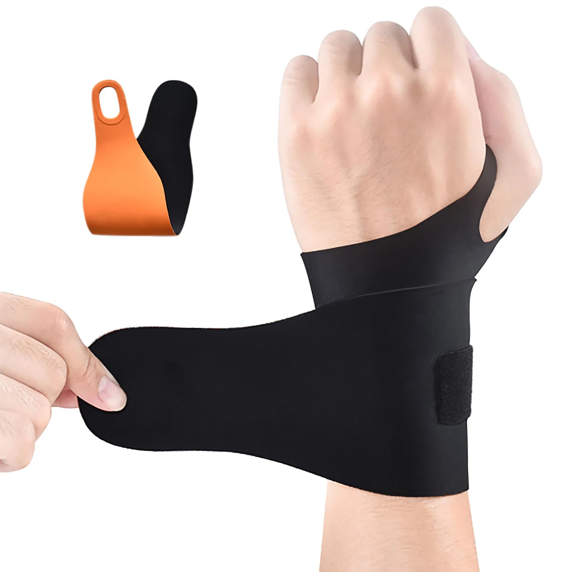 Sports Wrist Guard - Anti-Sprain Support for Basketball, Tennis, and Fitness Black single pack