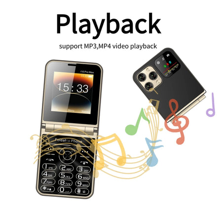 Nice Girl Flip Push Button Phone Four SIM &ndash; Low Radiation