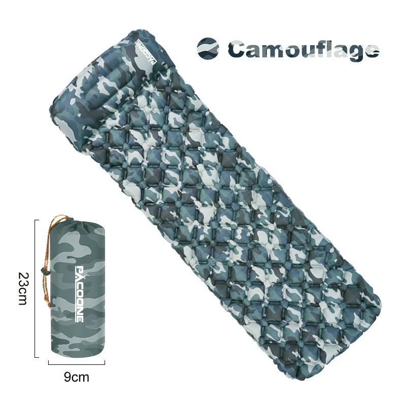 PACOONE Outdoor Camping Sleeping Pad &ndash; Ultra Lightweight Camouflage
