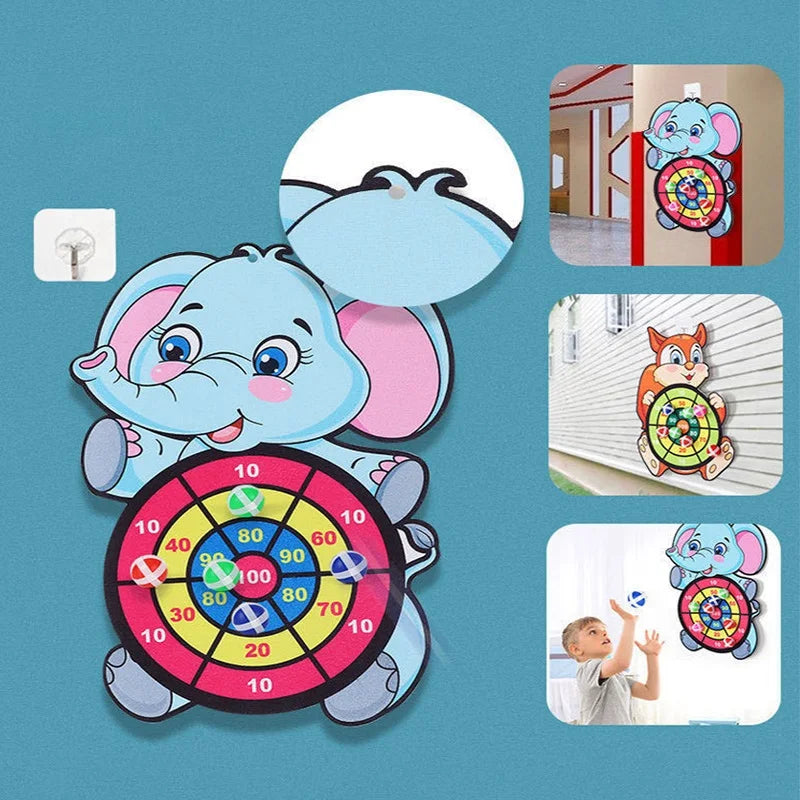 Montessori Dart Board Lastele Sticky Ball Target Mäng