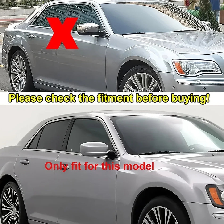 ABS Mirror Wing Caps 2PCS For Dodge Charger SRT Chrysler 300 300C