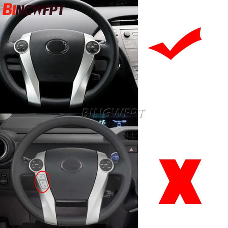 High Quality Multifunction Steering Wheel Switch Frame for Toyota Prius 30 (XW30) 2009-2015 Aqua 2014 by InterCyprus Trading Ltd