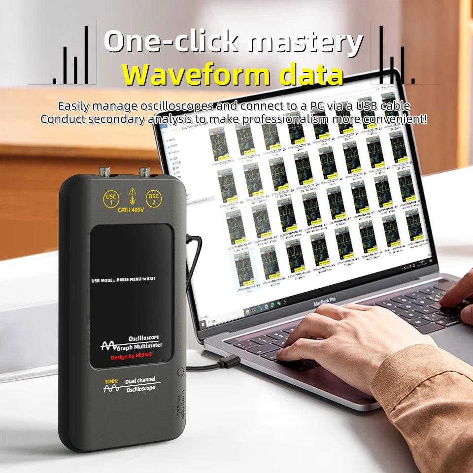 BSIDE O2 Touch Screen Digital Oscilloscope &ndash; Dual Channel