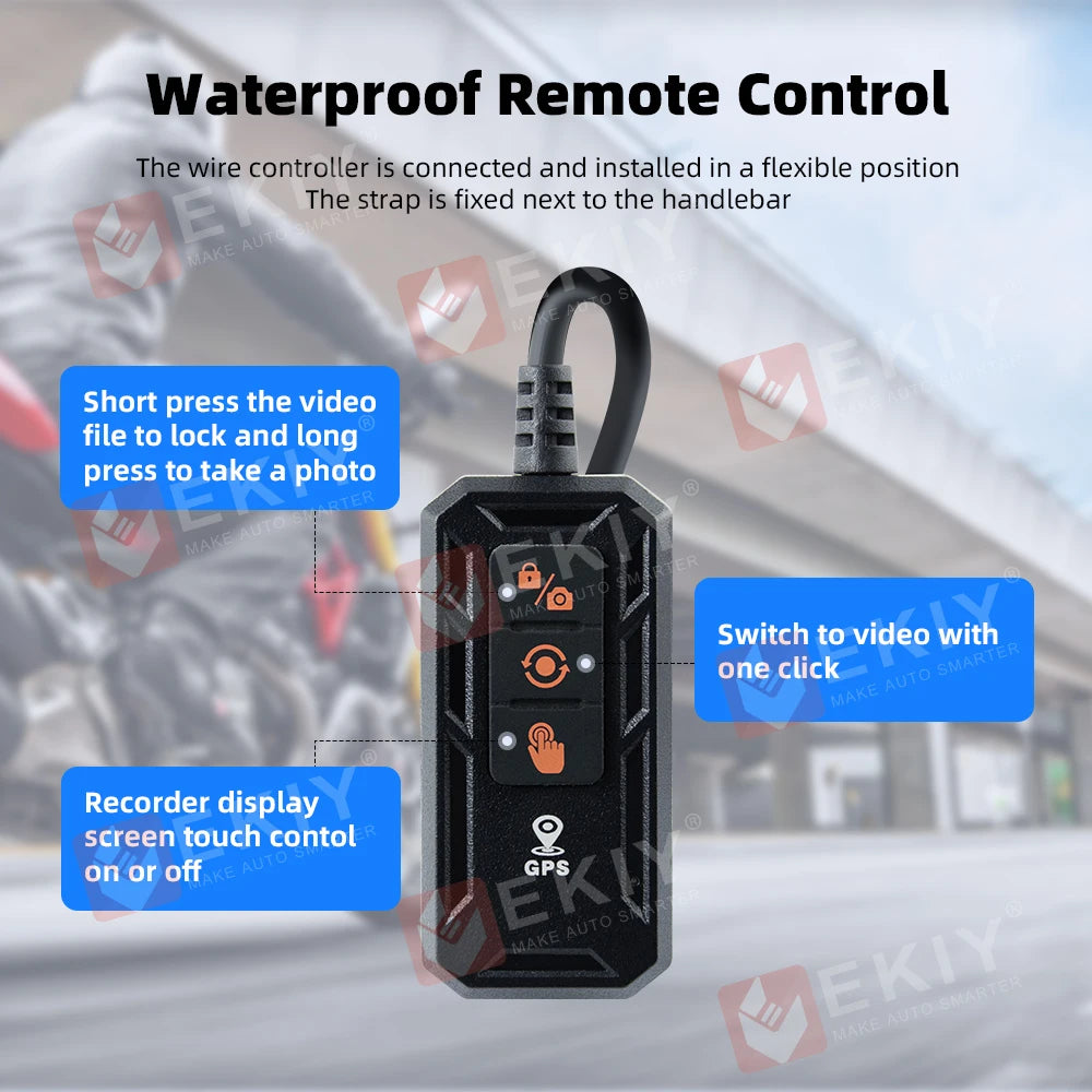 EKIY Motorcycle GPS 6.25 Inch &ndash; Waterproof WiFi Carplay Display