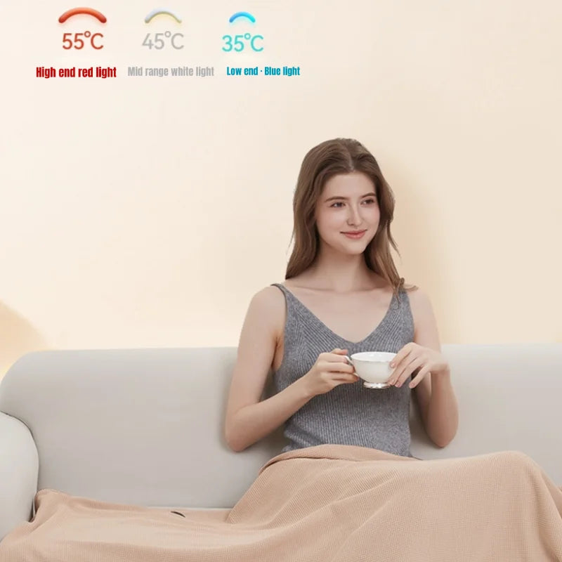 USB Electric Heated Blanket &ndash; Three Heating Levels Included