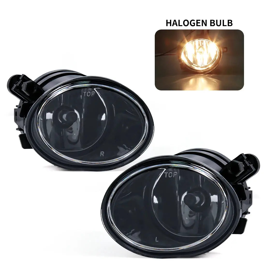 For BMW E39 M5 2001 2002 2003 E46 3 Series M3 2002 2003 2004 2005 2006 Fog Lights Headlight Front Driving Lamp Halogen LED Bulbs by InterCyprus Trading Ltd