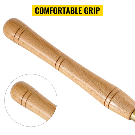 SucceBuy Wood Turning Chisel Set - Durable Brass Ferrules
