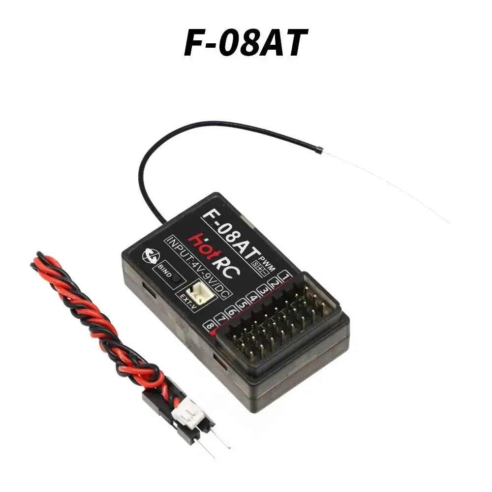 HOTRC 2.4Ghz F-04A F-06A F-08A F-01A F-04AT F-06AT F-08AT F-01AT with Gyro Light 4/6/8Ch Rc Receiver for Hotrc Rc Transmitter by InterCyprus Trading Ltd