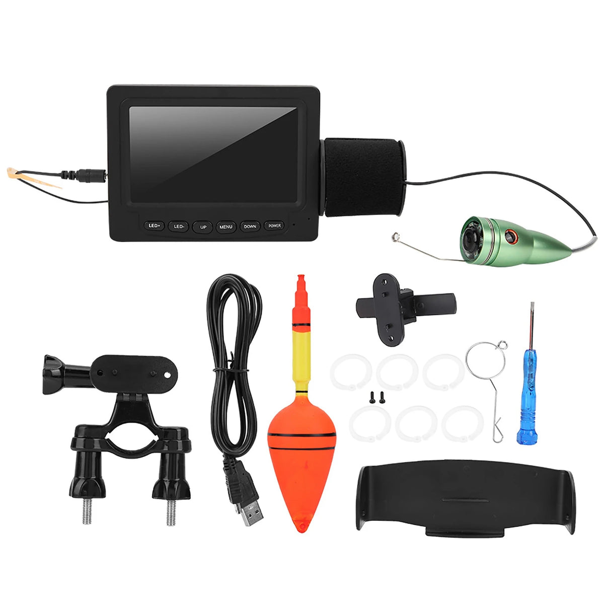 4.3" HD Underwater Fish Finder Camera Kit with Night Vision New