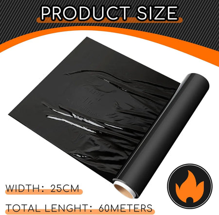 6 Rolls Black Osmotic Slimming Wrap &ndash; Sweat Enhancer