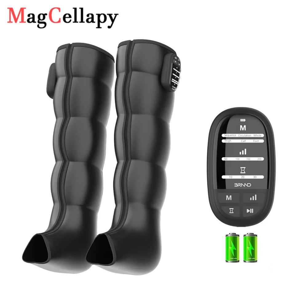 Air Compression Leg Massage Boots &ndash; Rechargeable Battery MULTI