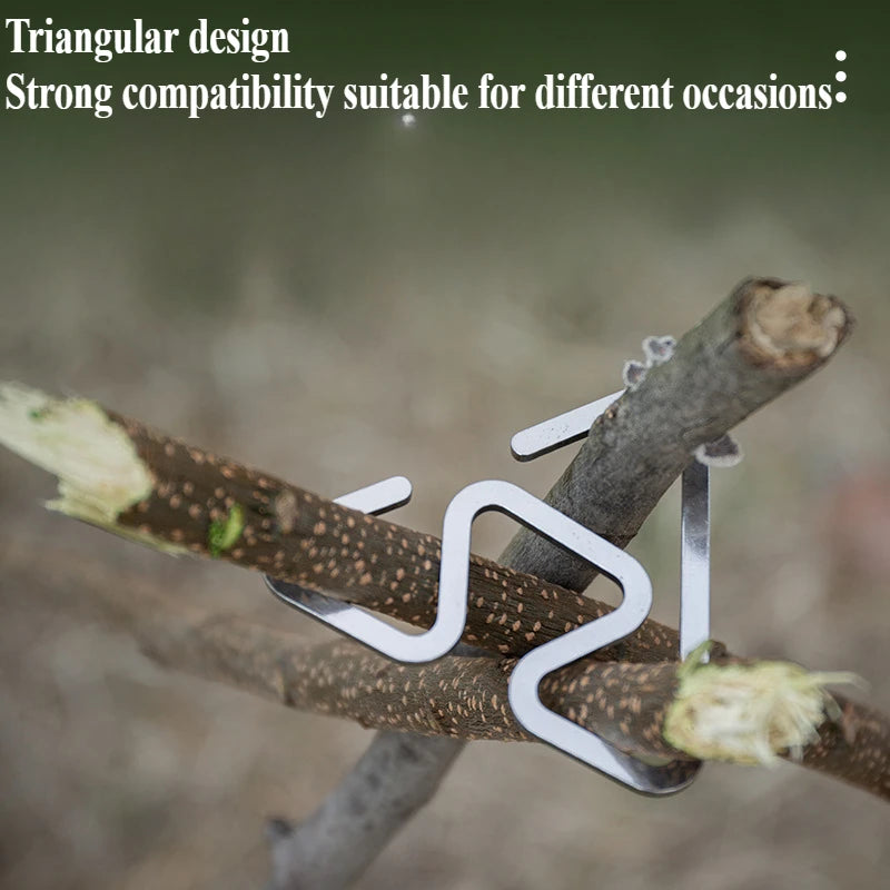 Ultra-Light Stainless Steel Multi-Tool Camping Hooks