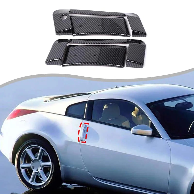 ABS Carbon Fiber Door Handle Cover For Nissan 350Z 2003 2009