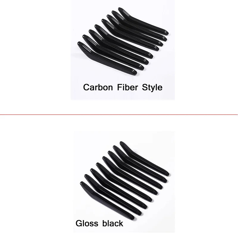 Maserati Levante Modanatura Griglia Anteriore in Fibra di Carbonio Set da 8 Pezzi