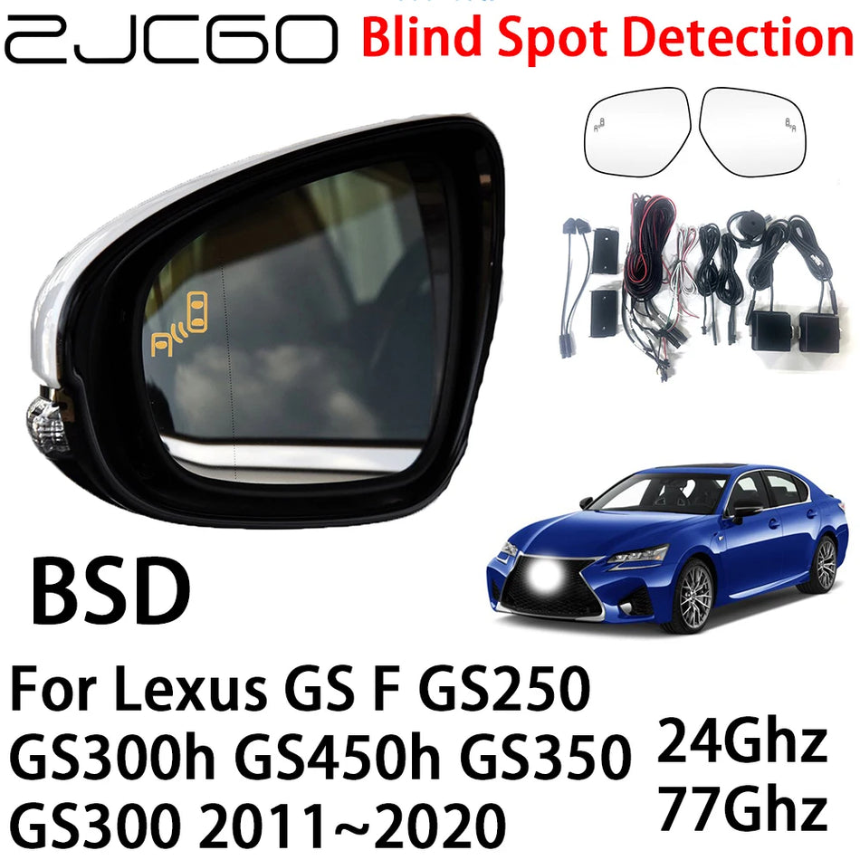 Blind Spot Detection Radar Warning System for Lexus GS 2011-2020 with Two mmWave Radars