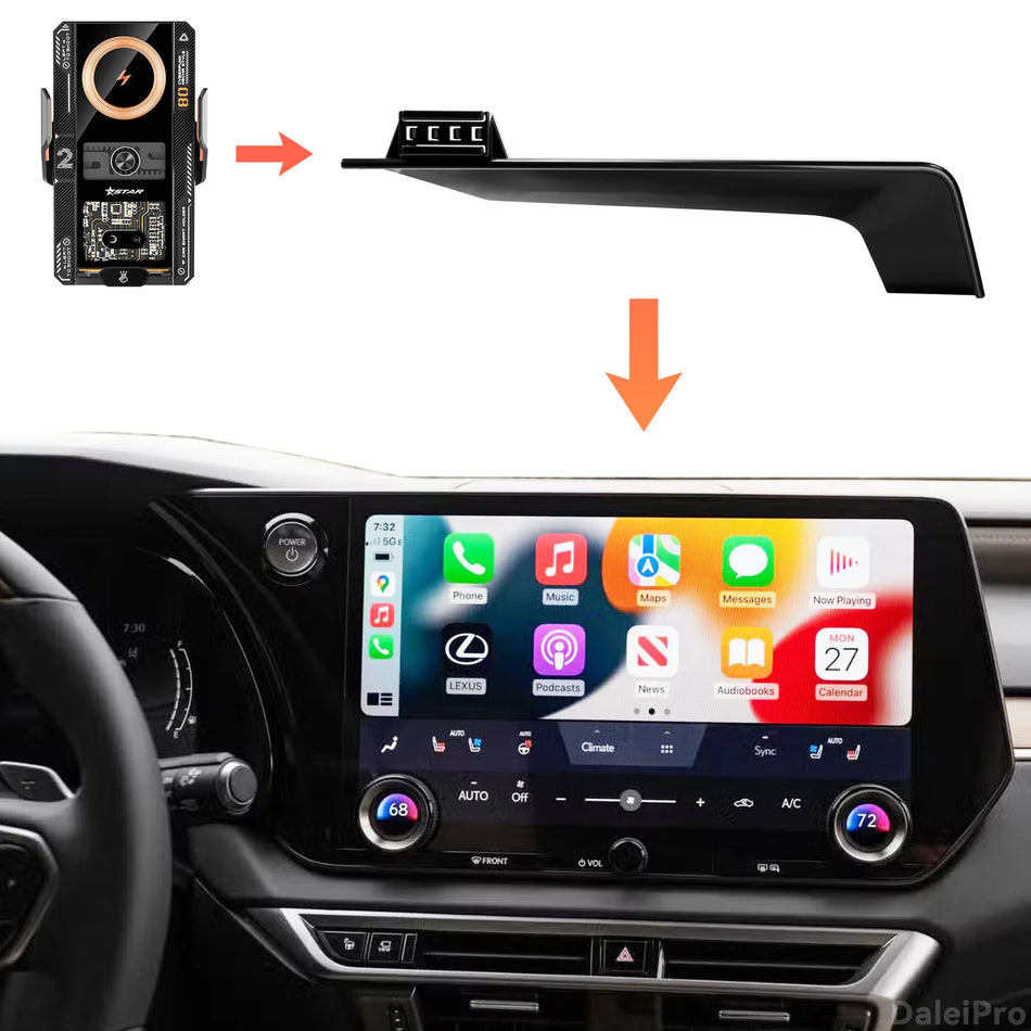 Специфичен за автомобила държач за телефон с ABS основа за Lexus Rx350h Rx500h