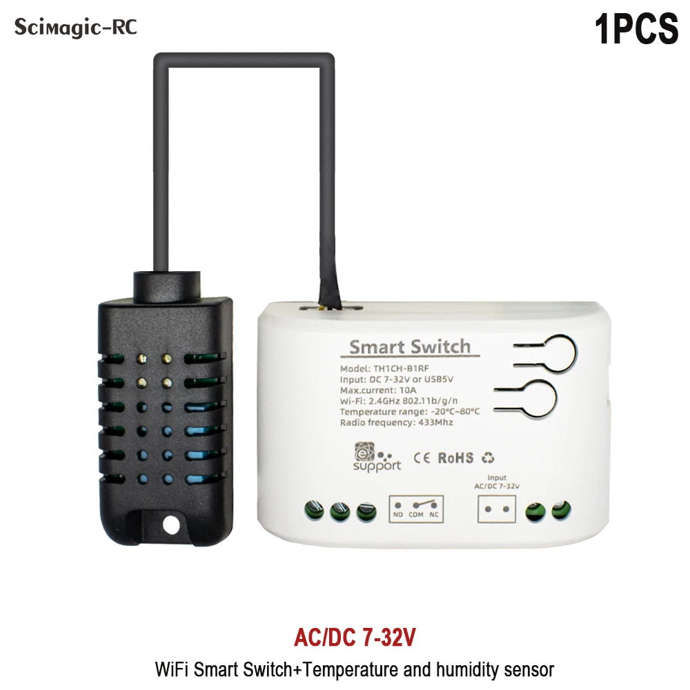 Smart Temp Humidity Wifi Switch 10A &ndash; Alexa And Google Home Humidity Switch 1