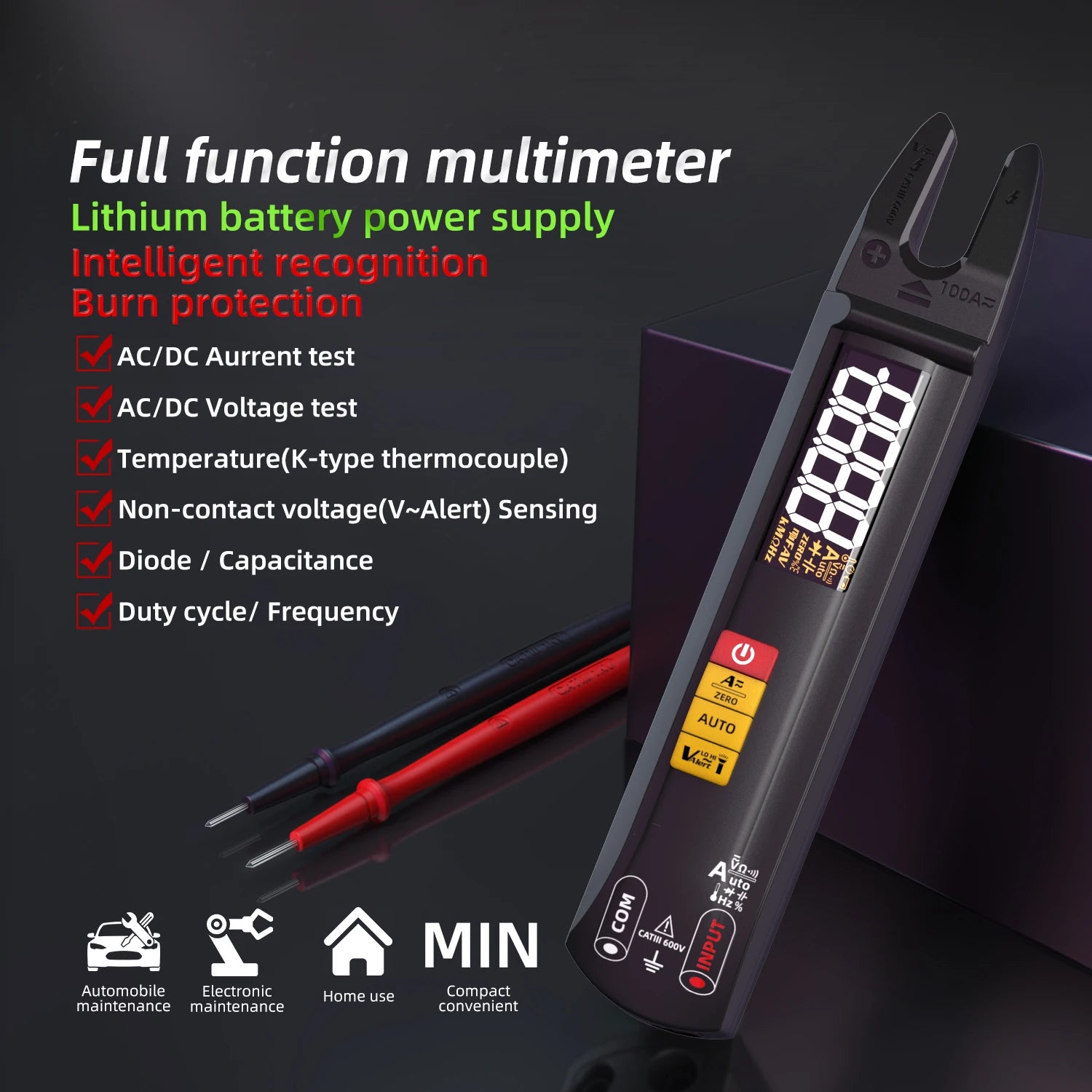 TK HOT Digital Clamp Multimeter &ndash; 6000 Counts Non Contact