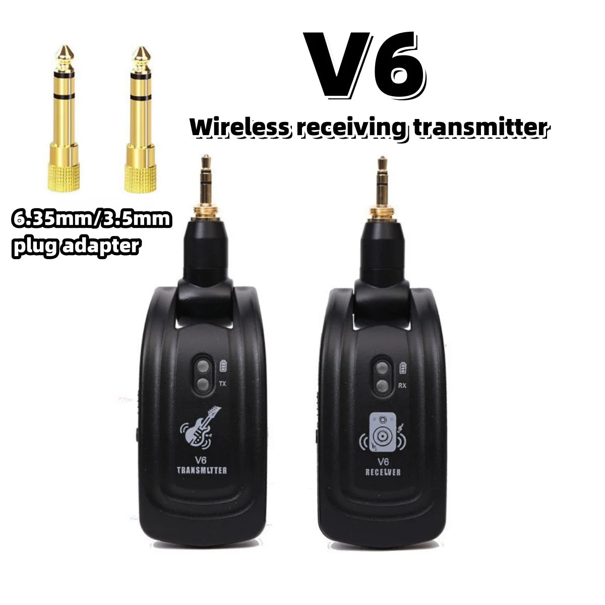 Miwayer V6 Wireless Guitar System &ndash; Rechargeable 2 In 1 Plug Default Title