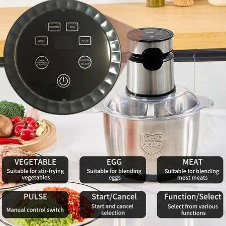 5L Electric Meat Grinder 304 Stainless Steel Multifunction