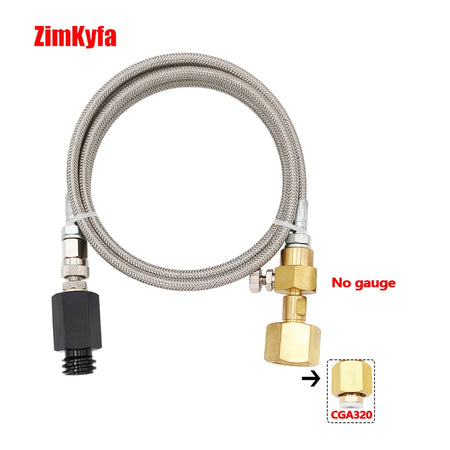 CO2 External Tank To Soda Stream Hose Kit &ndash; Durable Design CGA320 no gauge