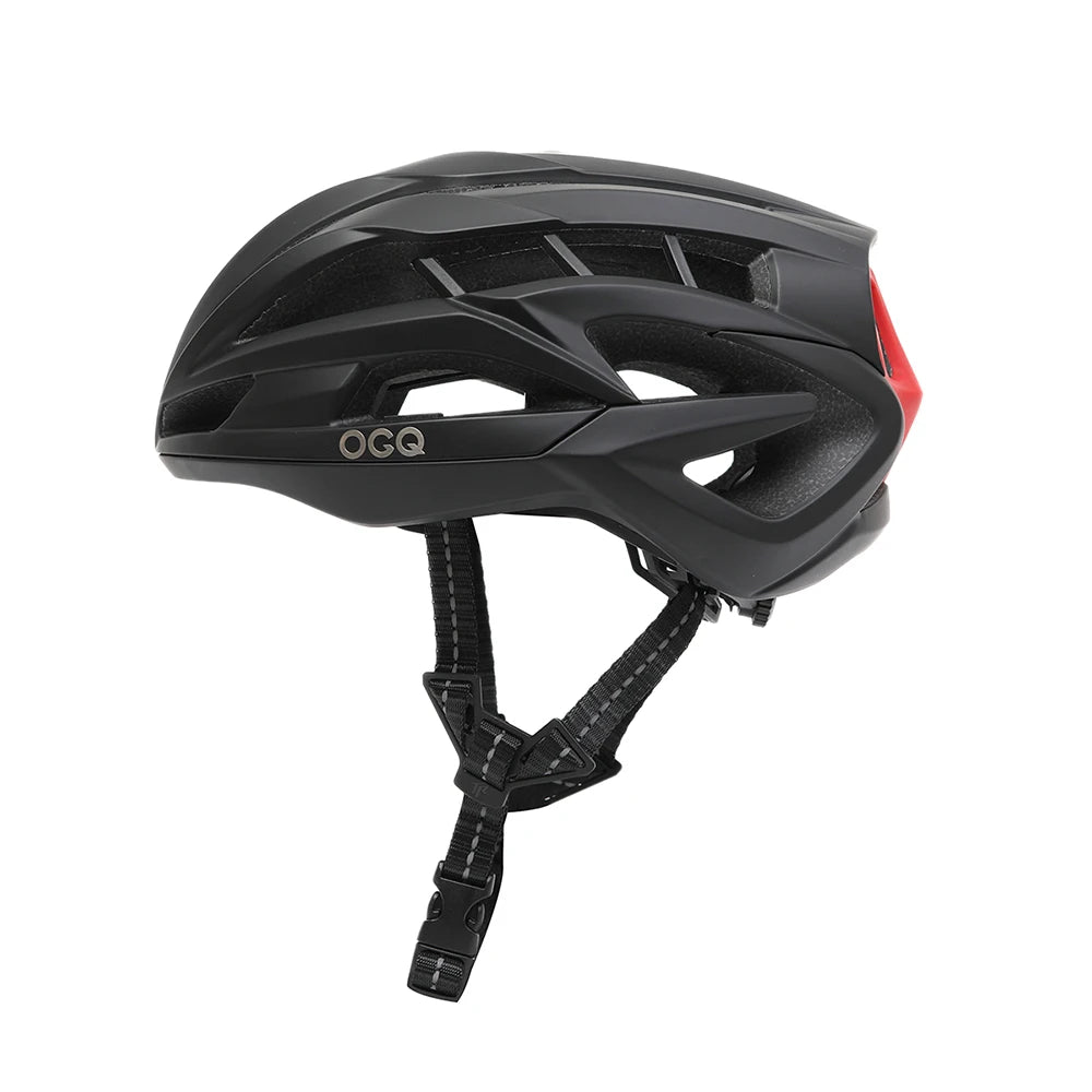 OGQ SP-919 Ultra-Lightweight Road Bicycle Helmet with High-Grade Cushioning black red / 56-61cm