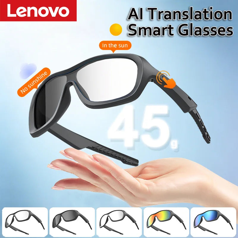 AI Translation Smart Glasses With Bluetooth Audio And UV400 Lenses For Travel