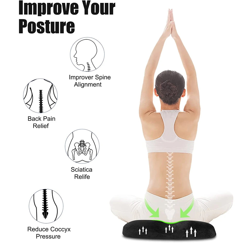 Donut Pillow Cushion &ndash; Relief for Hemorrhoids and Tailbone Pain