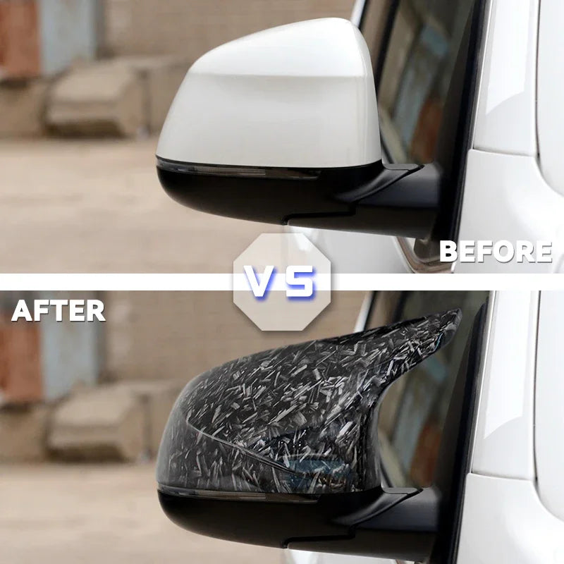 BMW X3 X4 X5 X6 oglekļa šķiedras spoguļa vāka apdare stils