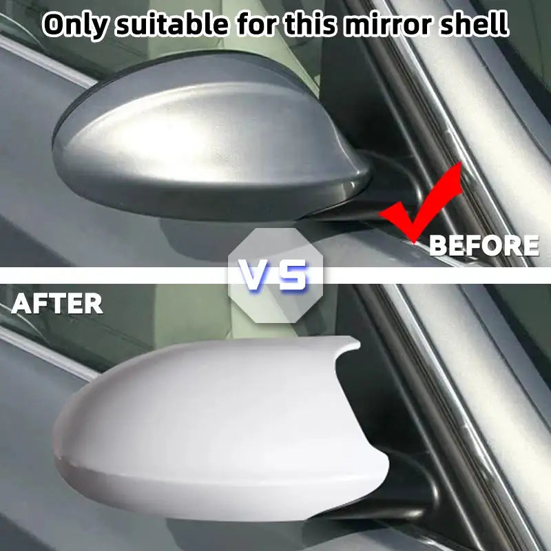 White Replacement Rearview Mirror Covers For BMW 1 Series