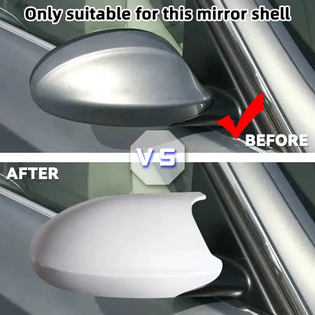 White Replacement Rearview Mirror Covers For BMW 1 Series