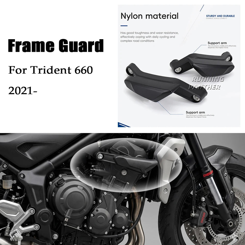 Rāmja slīdņi Trident 660 2021-2022 motocikla avārijas aizsargbumbām